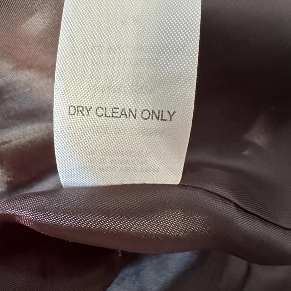 Script Women’s Brown Pinstripe Lined Stretch Blazer Jacket Size 14 - Picture 7 of 9